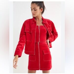 Urban Outfitters Three-piece Corduroy Co-ord Set (jacket, top and skirt)